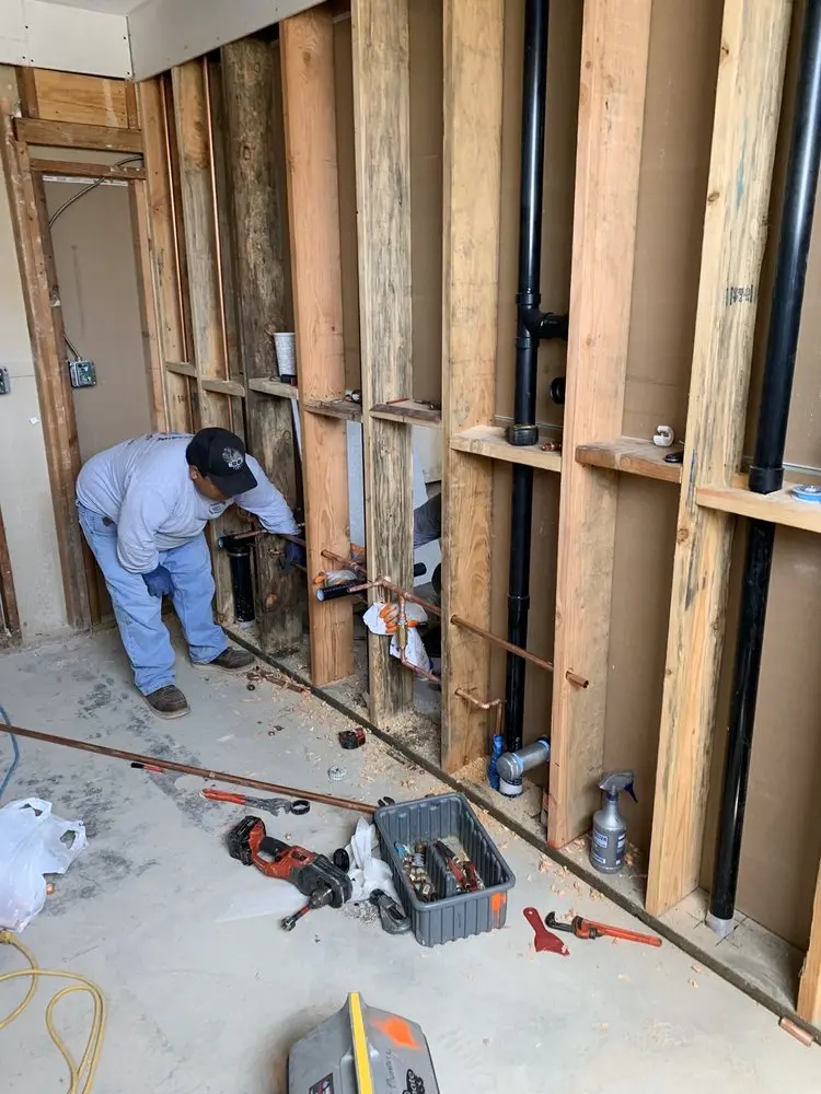 Commercial rough-in plumbing for Water Heater Replacement in Hilltop Estates